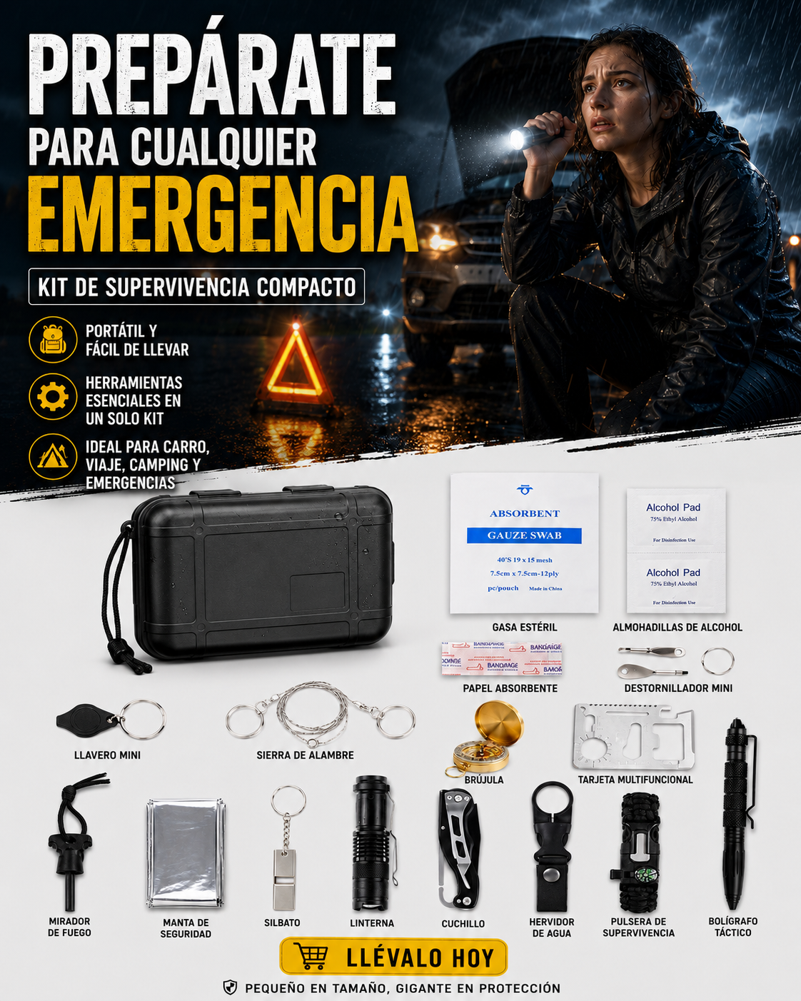 Kit de emergencia 13 en 1