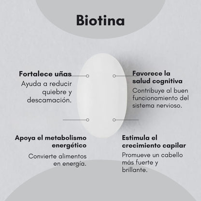 Biotina vegana con aceite de coco organico