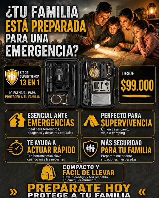 Kit de emergencia 13 en 1