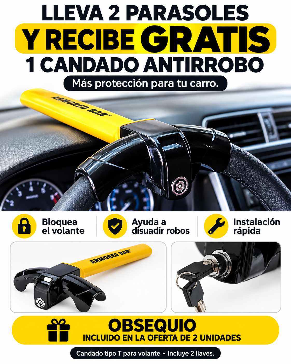 SombraDrive - Parasol Plegable para carro