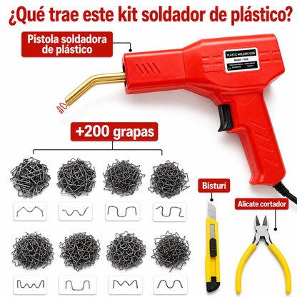 Soldador de partes plasticas